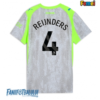 Manchester City Tijjani Reijnders #4 Tricou Fotbal Replică 2025-26 Femei Treilea